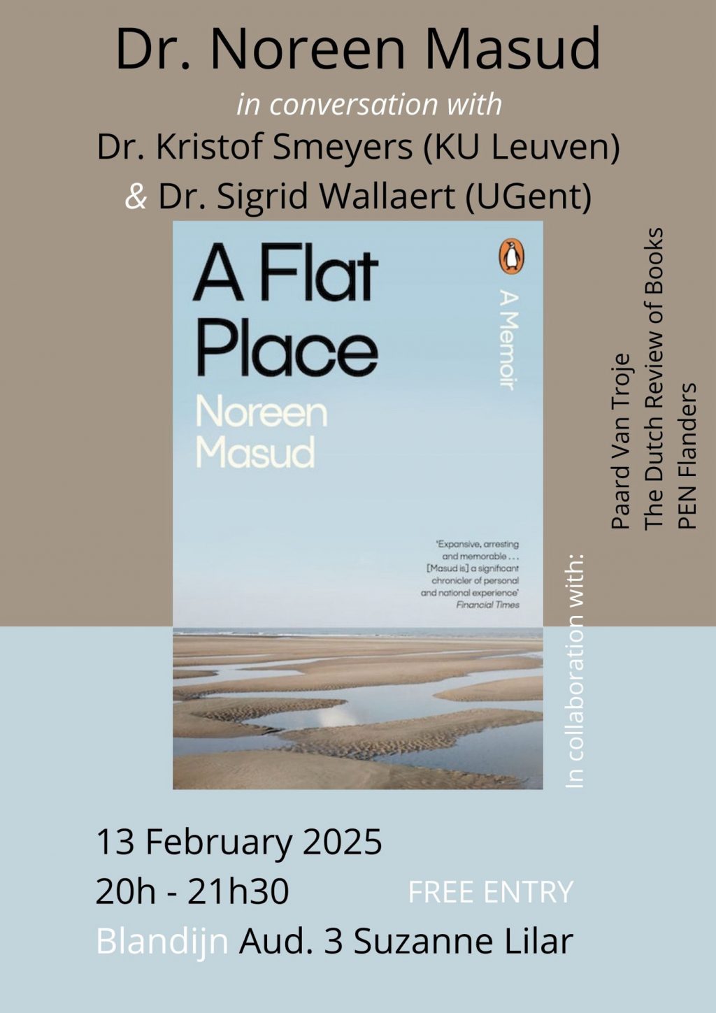 A conversation with Dr. Noreen Masud, author of “A Flat Place”